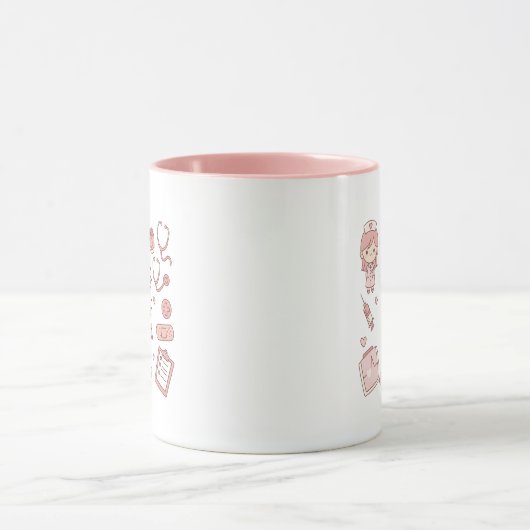 Cute Nursing Mug – Nursing Is a Work of Heart  Mok (Midden)