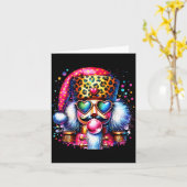 Cute Nutcracker Blowing Bubble Gum Nk Christmas Pa Kaart (Gele Bloem)