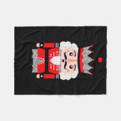 Cute Nutcracker Christmas Womens Fleece Deken (Voorkant (Horizontaal))