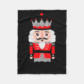 Cute Nutcracker Christmas Womens Fleece Deken (Voorkant)