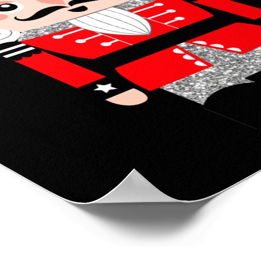 Cute Nutcracker Christmas Womens  Poster (Hoek)