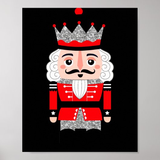 Cute Nutcracker Christmas Womens  Poster (Voorkant)