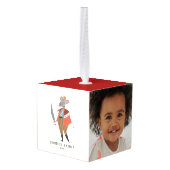 Cute nutcracker kerst decoratie (Achter hoekig)