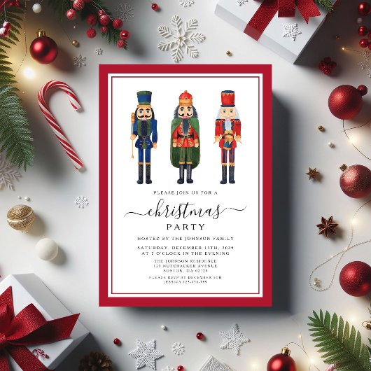 Cute Nutcracker-kerstfeest Kaart