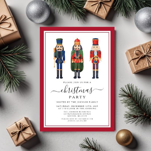 Cute Nutcracker-kerstfeest Kaart