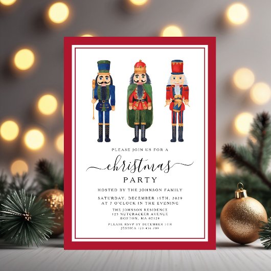 Cute Nutcracker-kerstfeest Kaart