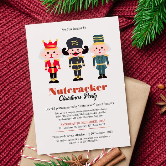 Cute Nutcracker-kerstfeest Kaart