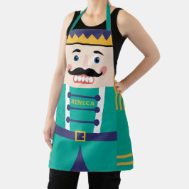 Cute Nutcracker Solider Costume Green Versie Schort