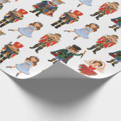 Cute Nutcracker Winter Holiday Kerstparty Cadeaupapier (Hoek)