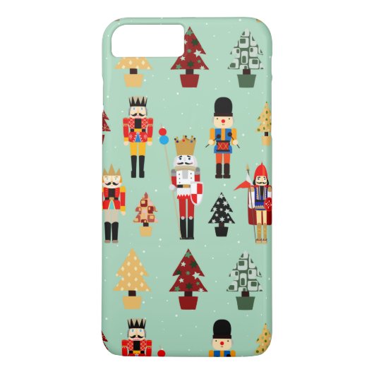 Cute Nutcrackers en kerstbomen Case-Mate iPhone Case (Achterkant)