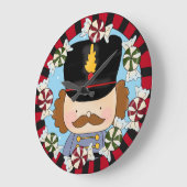 Cute Nutkraker Wall Clock Grote Klok (Hoek)