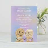 Cute Nuts over elkaars Verloving Kaart (Staand voorkant)