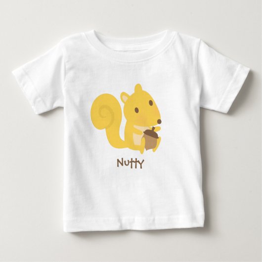 Cute Nutty Squirrel met Acorn Nut voor baby's (Voorkant)