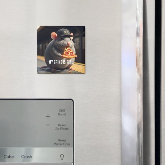 Cute NYC Pizza Rat Subway Legend Magnet (Insitu (Koelkast))
