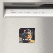 Cute NYC Pizza Rat Subway Legend Magnet (Insitu (Vaatwasser))