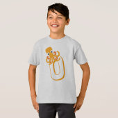 Cute O voor Octopus - Kinder ABCD Alphabet T-shirt (Voorkant volledig)
