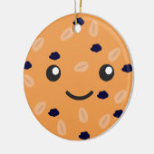 Cute Oatmeel Raisin Cookie Keramisch Ornament (Links)