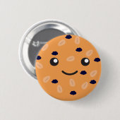 Cute Oatmeel Raisin Cookie Ronde Button 5,7 Cm (Voorkant /achterkant)
