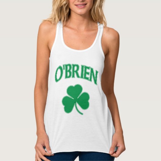 Cute O'brien Irish Shamrock Tanktop (Voorkant)