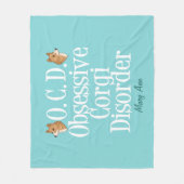 Cute obsessief-Corgi-stoornis Fleece Deken (Voorkant)