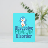 Cute obsessief-pinguïstische stoornis briefkaart (Staand voorkant)