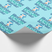 Cute obsessief-pinguïstische stoornis cadeaupapier (Hoek)