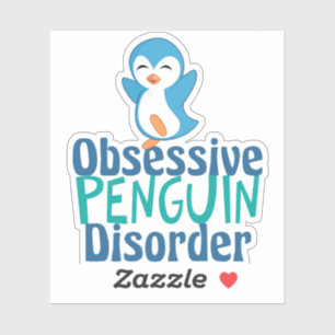 Cute obsessief-pinguïstische stoornis sticker
