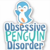 Cute obsessief-pinguïstische stoornis sticker (Voorkant)