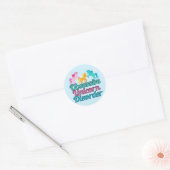 Cute obsessieve Unicorn Disorder Ronde Sticker (Envelop)
