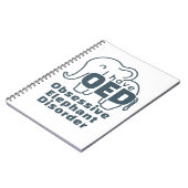 Cute Obsessive Elephant Disorder  Notitieboek (Linkerzijde)