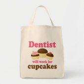 Cute Occupate Chocolate Cupcakes Dentist Tote Bag (Voorkant)