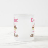 Cute Occupation Chocolate Cupcakes Dentist Matglas Koffiemok (Center)