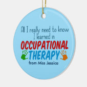 Cute Occupational Therapist Custom Kerstmis Keramisch Ornament (Links)