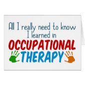 Cute Occupational Therapist Hartelijk dank (Voorkant Horizontaal)