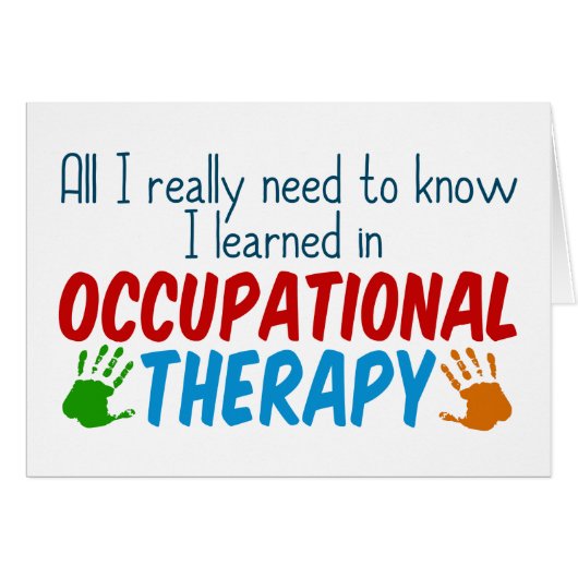 Cute Occupational Therapist Hartelijk dank (Voorkant Horizontaal)