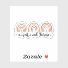Cute Occupational Therapy OT Rainbow Sticker