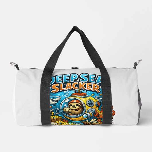 Cute Ocean Adventure Humor, Funny Sloth Diving art Plunjezak (Voorkant)