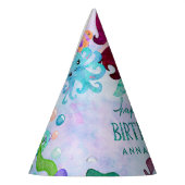 Cute Ocean Animals Mermaid Theme Happy Birthday Feesthoedjes (Links)