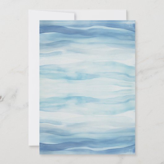 Cute Ocean Baby Borrelcadeau Het is een Jongen Kaart (Achterkant)