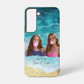 Cute Ocean/Beach Besties Custom Photo Samsung Galaxy Hoesje (Achterkant)