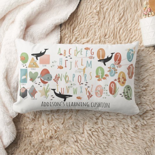Cute Ocean Early Learning Educational ABC Kinder Kussen (Deken)