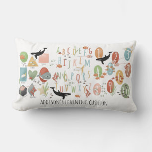 Cute Ocean Early Learning Educational ABC Kinder Kussen