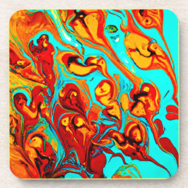 Cute Ocean Pattern Art. Nu kopen Bier Onderzetter