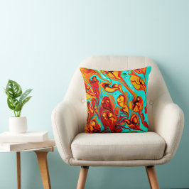 Cute Ocean Pattern Art. Nu kopen Kussen