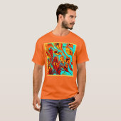 Cute Ocean Pattern Art T-shirt (Voorkant volledig)