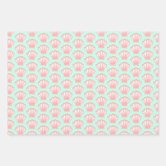 Cute Ocean Pattern Inpakpapier Vel (Voorkant 2)