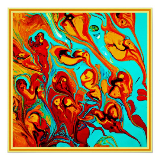 Cute Ocean Patterns Art. Buy Now Perfect Poster (Voorkant)