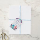 Cute Ocean Twin baby Octopus kleurrijke Gift Label Cadeaulabel (Met Touw)