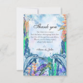 Cute Ocean Zee Animals Hartelijk dank Bedankkaart (Voorkant)