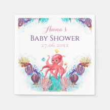 Cute Ocean Zee baby Octopus Colorful Baby shower
